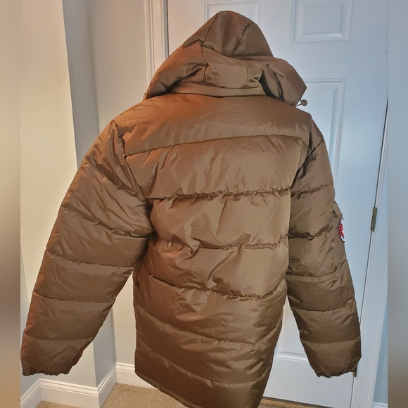 Canada Weather Gear Brown Hooded Puffer Jacket Mens - Picture 5 of 12